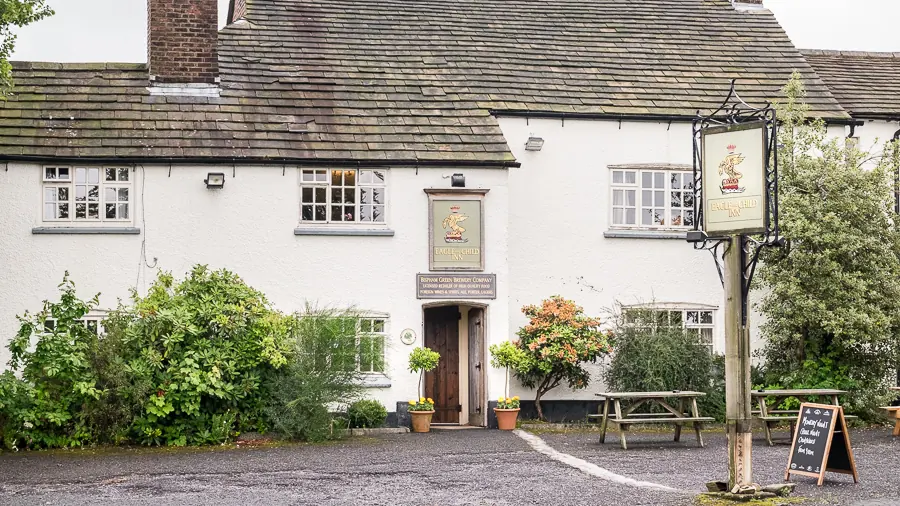 The front of The Eagle and Child at Bispham Green